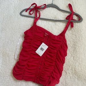 Guess corset style mesh top